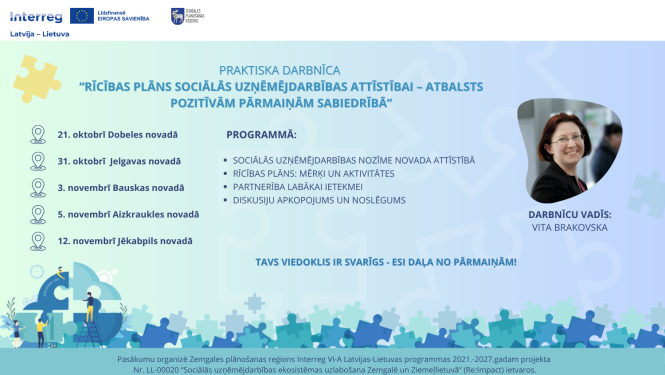 Praktiska darbnīca sociālās uzņēmējdarbības rīcības plana pilnveidei