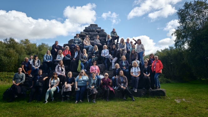 Pieredzes apmaiņas dalībnieku grupas foto