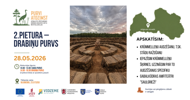 Semināra saturs un aktivitātes Drabiņu purvā