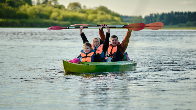 Projekta WaterTour attēls - laivotāji Daugavā