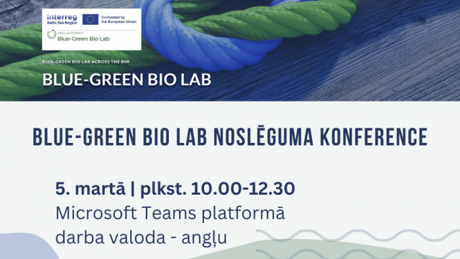 Projekta Blue-Green Bio Lab konferences afiša