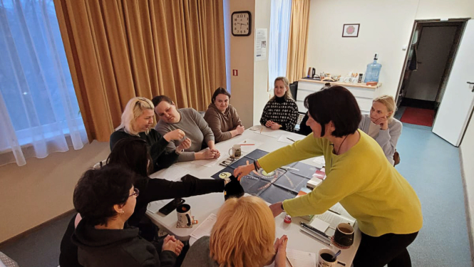 Nodarbība Ukrainas sievietēm projektā CeMeWe