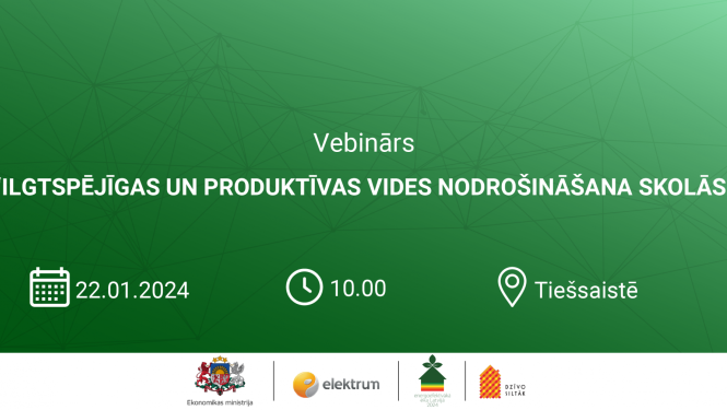 Pasākuma afiša Ekonomikas ministrijas vebināram