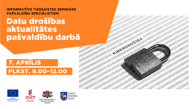 Pašvaldības speciālistu apmācības par datu drošību_pasākuma afiša