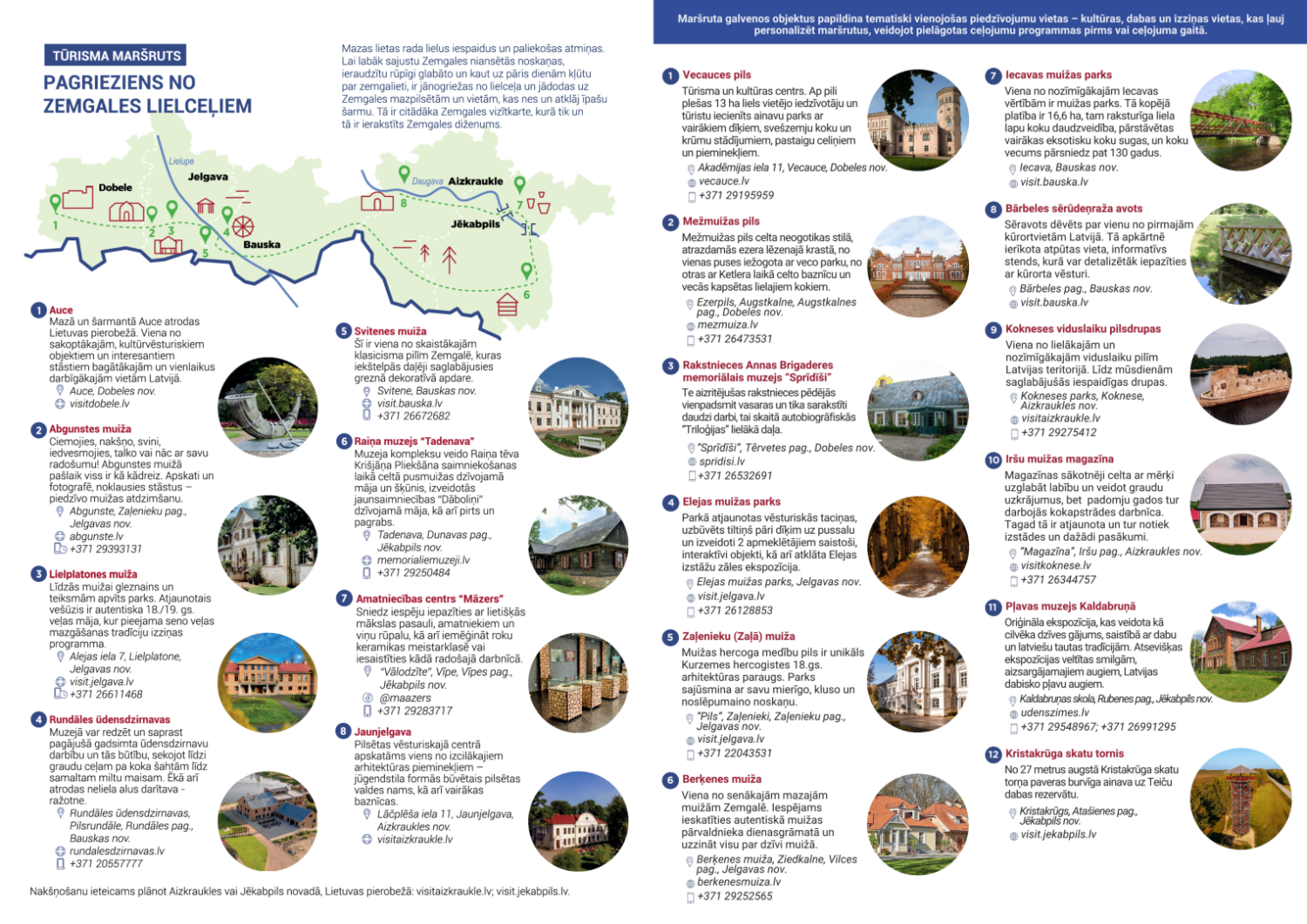 Pagrieziens no Zemgales lielceļiem_maršruts