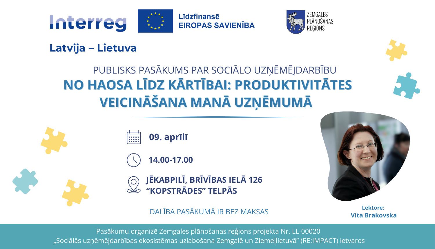 Informatīvs pasākums par sociālo uzņēmējdarbību Jēkabpilī