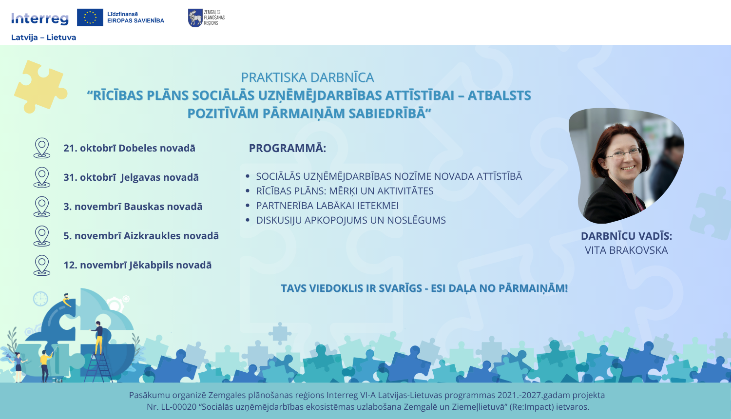 Praktiska darbnīca sociālās uzņēmējdarbības rīcības plana pilnveidei