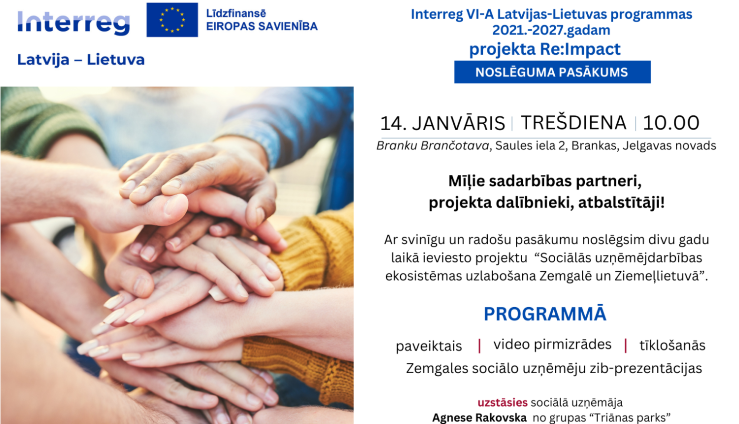 Projekta RE:IMPACT noslēguma pasākums