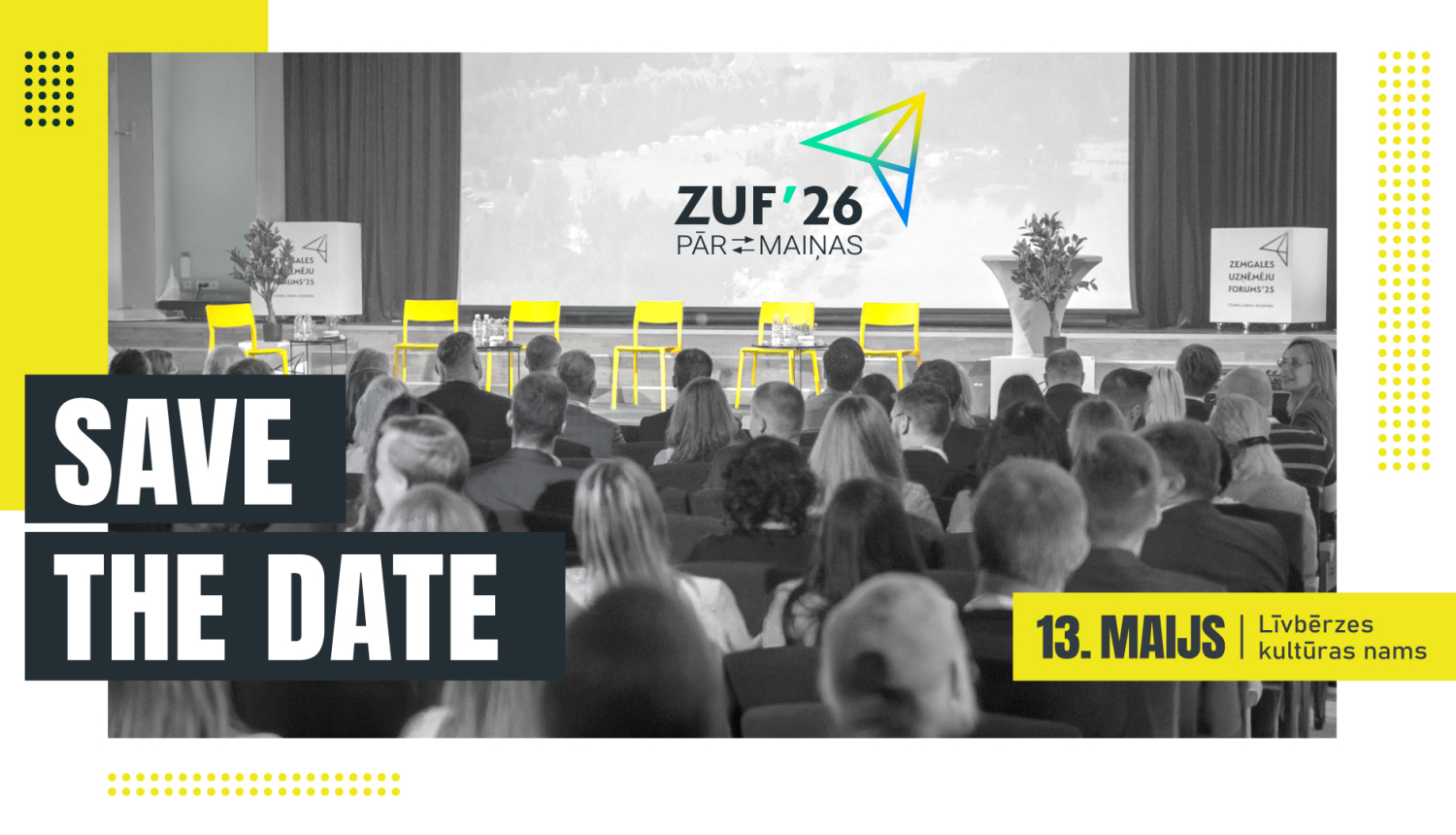 Zemgales uzņēmējdarbības forums 26 plakāts