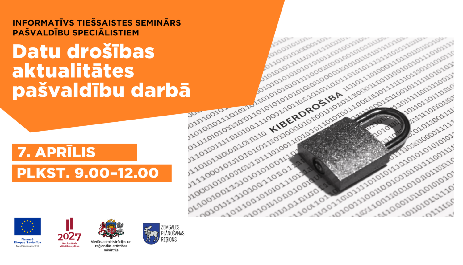 Pašvaldības speciālistu apmācības par datu drošību_pasākuma afiša